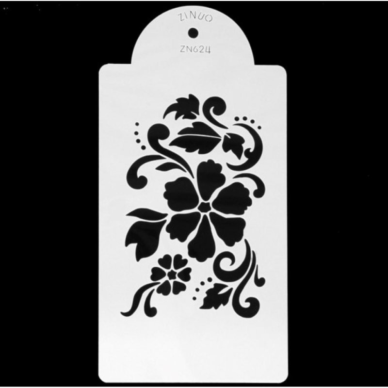 Лепесток трафарет орнамент