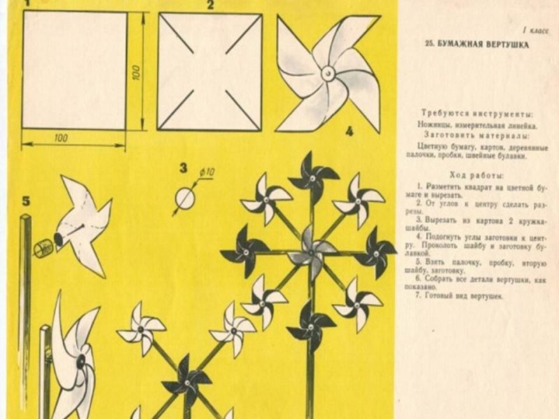 Схема сбора вертушки