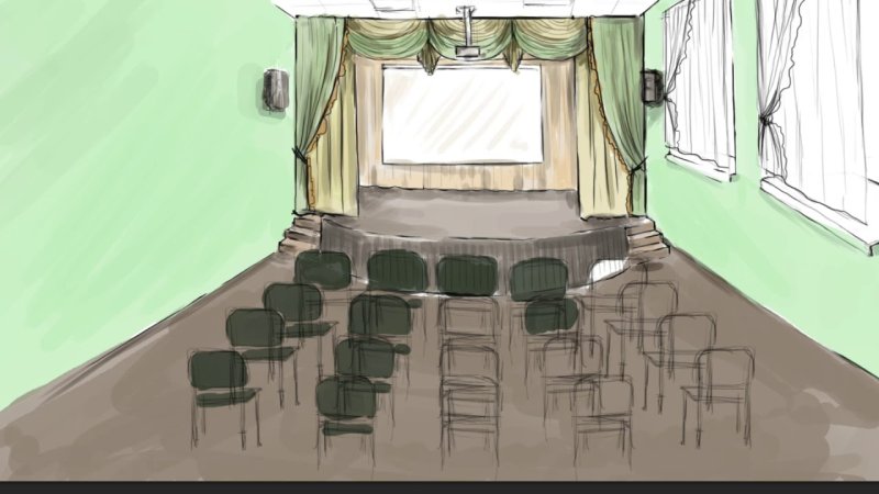 Школьный актовый зал