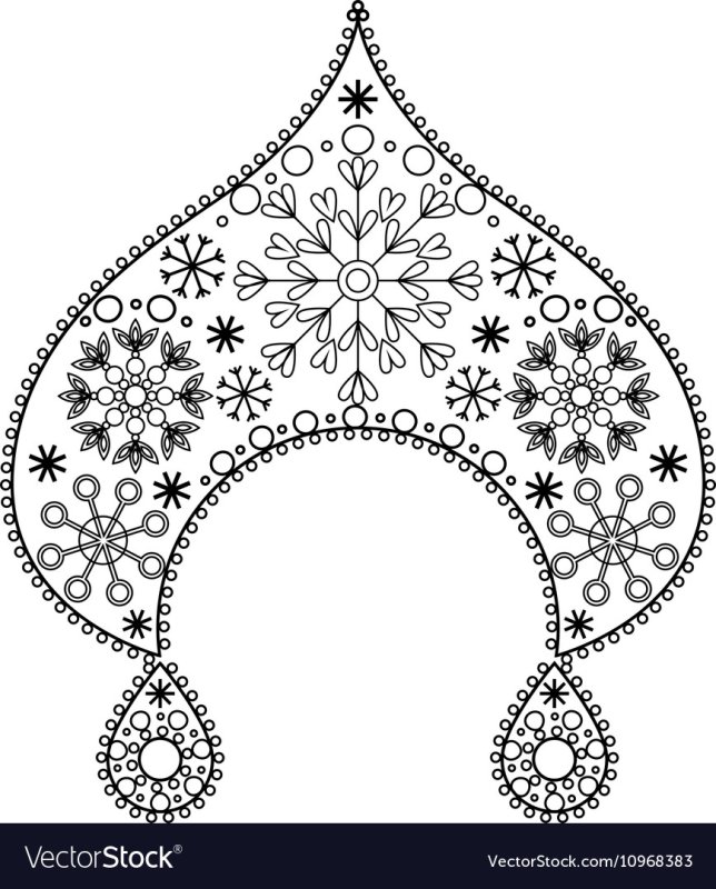 Узоры для кокошника русского народного