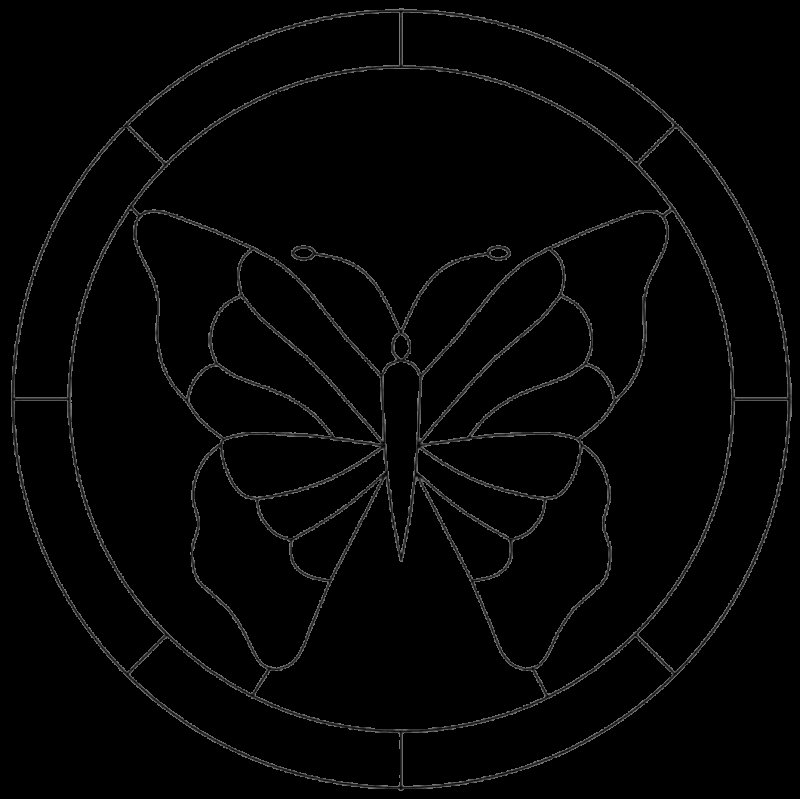 Витраж шаблон