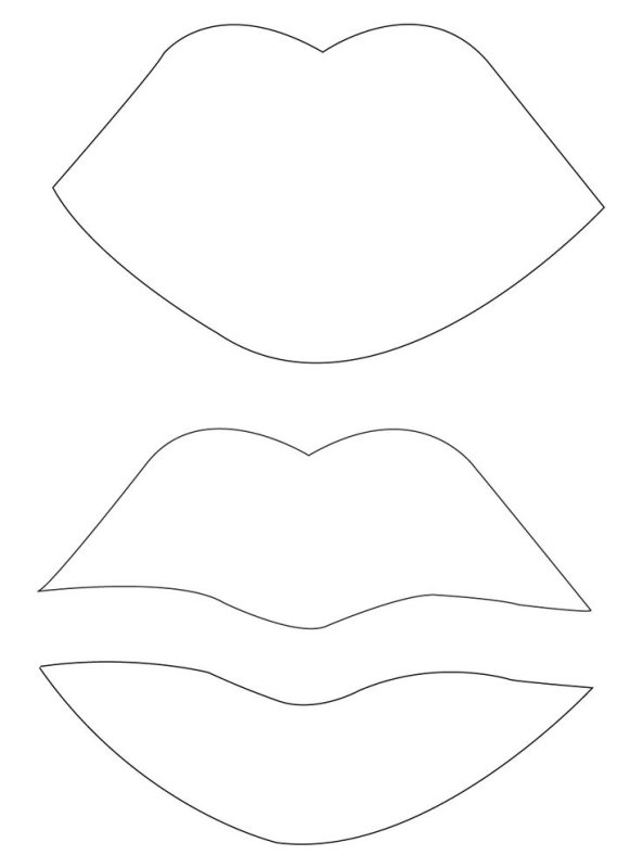 Шаблоны для распечатывания губы