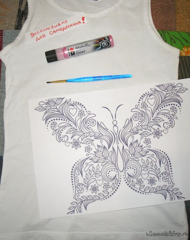 Роспись одежды акриловыми красками