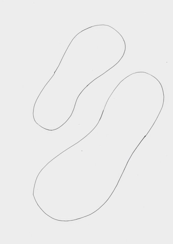 Трафарет ботинок