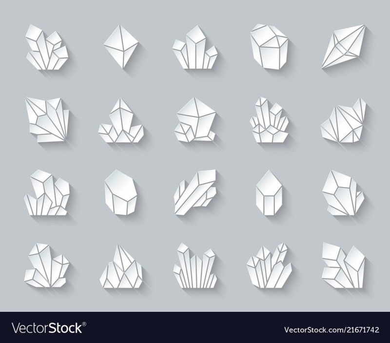 Шаблон кристалла из бумаги