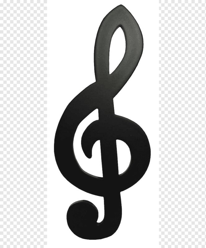 Скрипичный ключ для вырезания