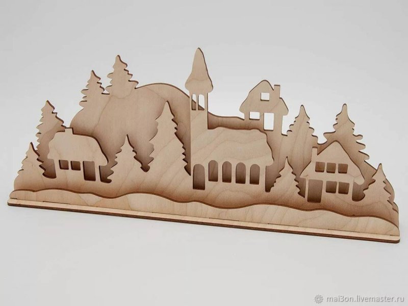 Домик из фанеры плоский