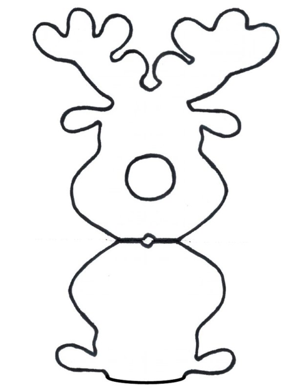 Трафарет "олени"