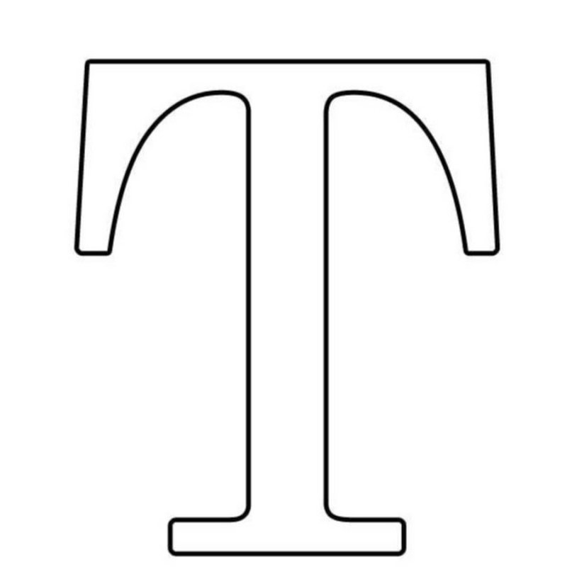 Трафарет букв