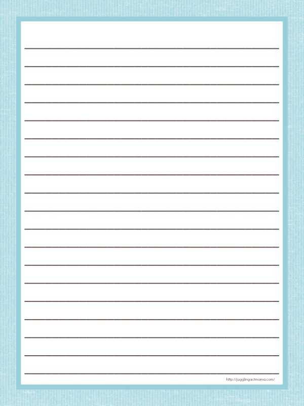 Лист а 4 расчерчен в полоску