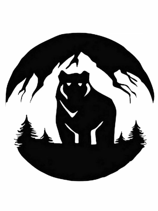 Медведь векторное изображение