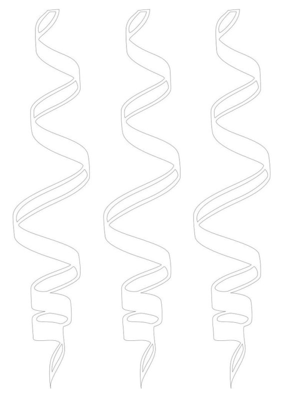 Серпантин трафарет