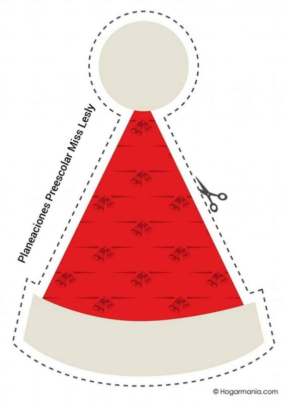 Бумажный новогодний колпак