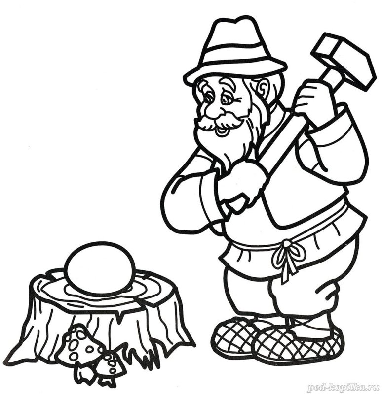 Черно белые сказка Курочка Ряба