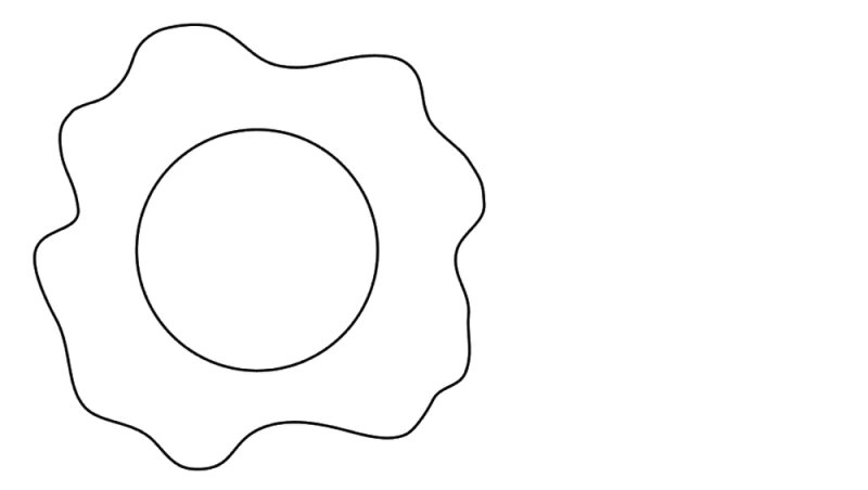 Яичница раскраска для детей