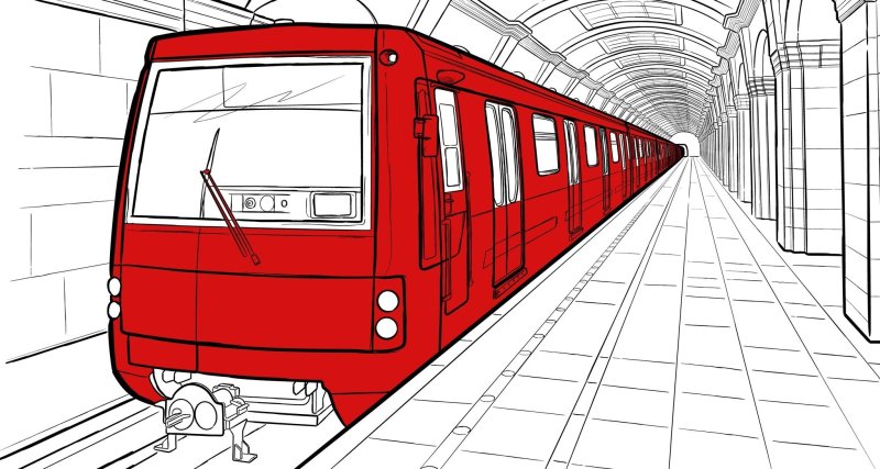 Раскраска метро