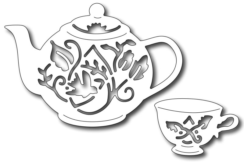 Трафарет чашки для вырезания