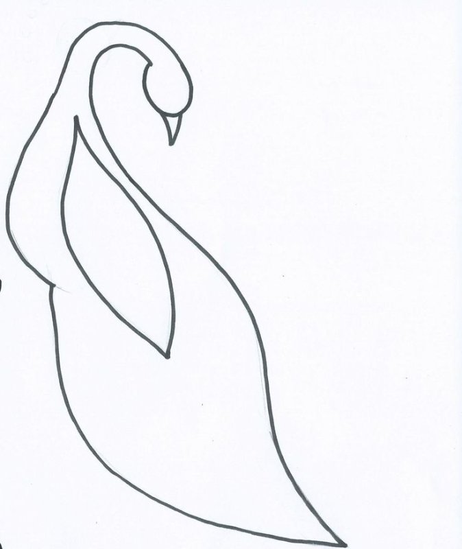 Трафарет Жар птицы для вырезания