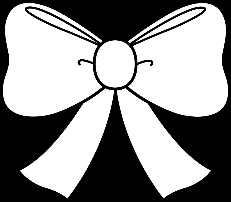 Бантик трафарет