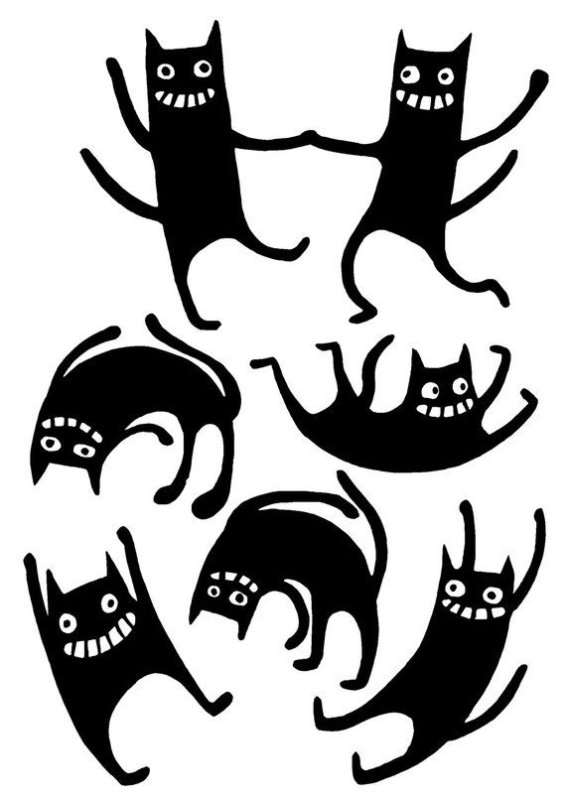 Прикольные трафареты для стен