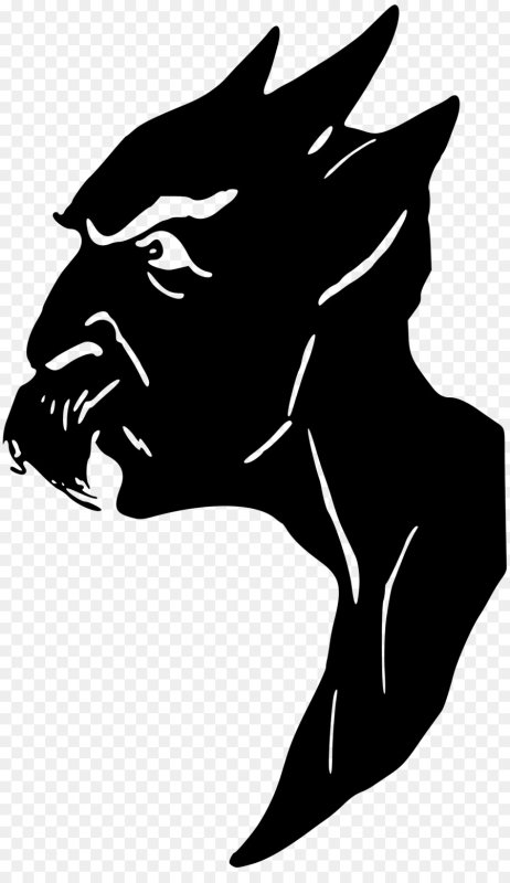 Черт трафарет