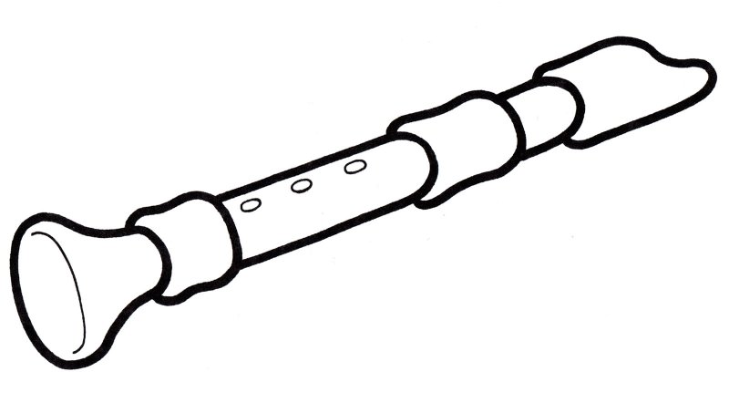 Дудочка раскраска
