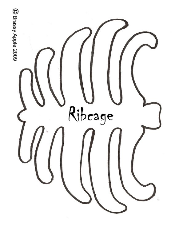 Кости Кощея Бессмертного трафарет на костюм