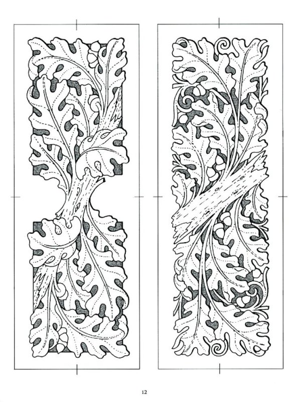 Резьба по дереву растительный орнамент