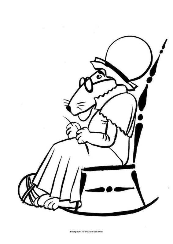 Бабушка Бонифация раскраска