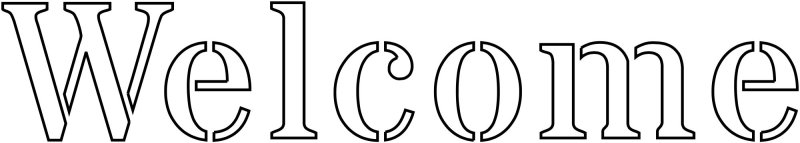 Трафаретные надписи