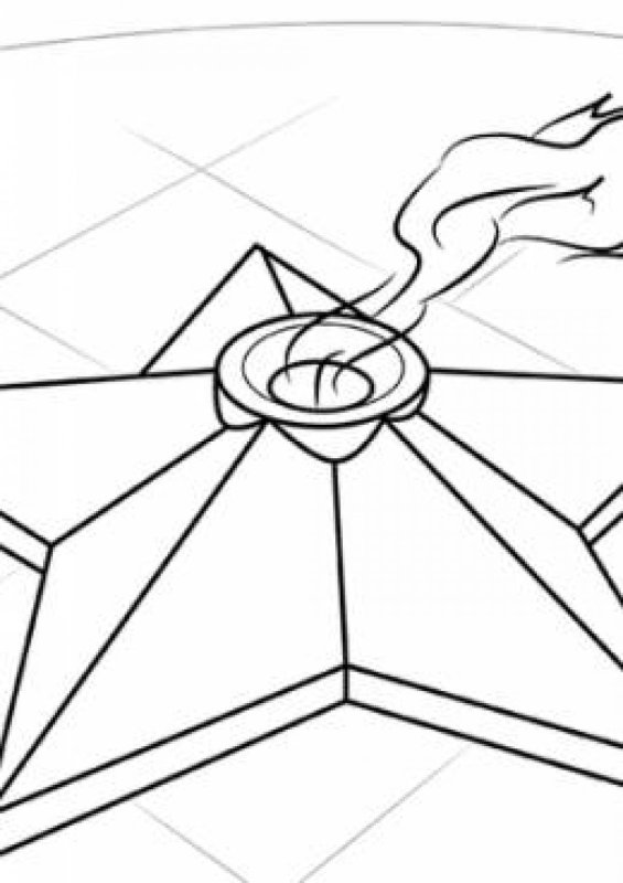 Вечный огонь контур