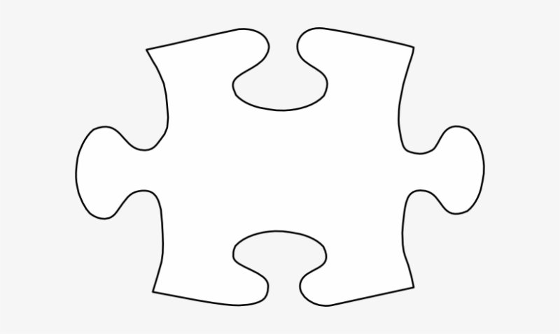 Трафарет "пазл"