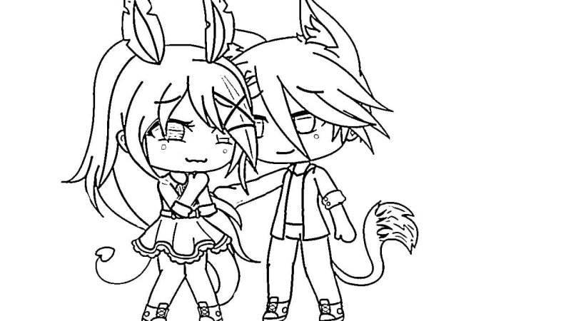 Раскраски гача лайф аниме