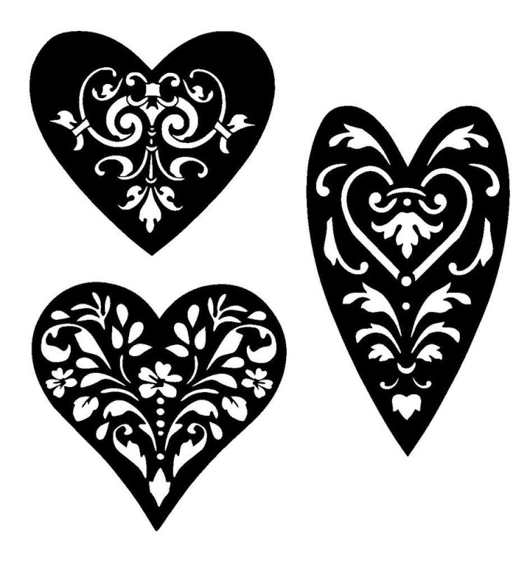 Сердечко шаблон