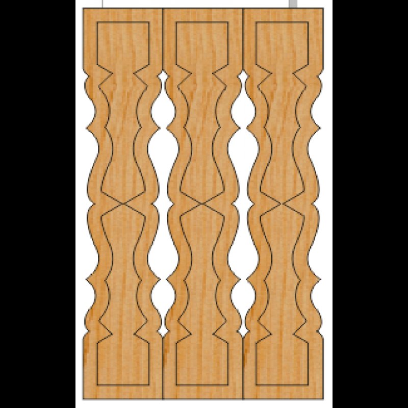 Балясина плоская деревянная