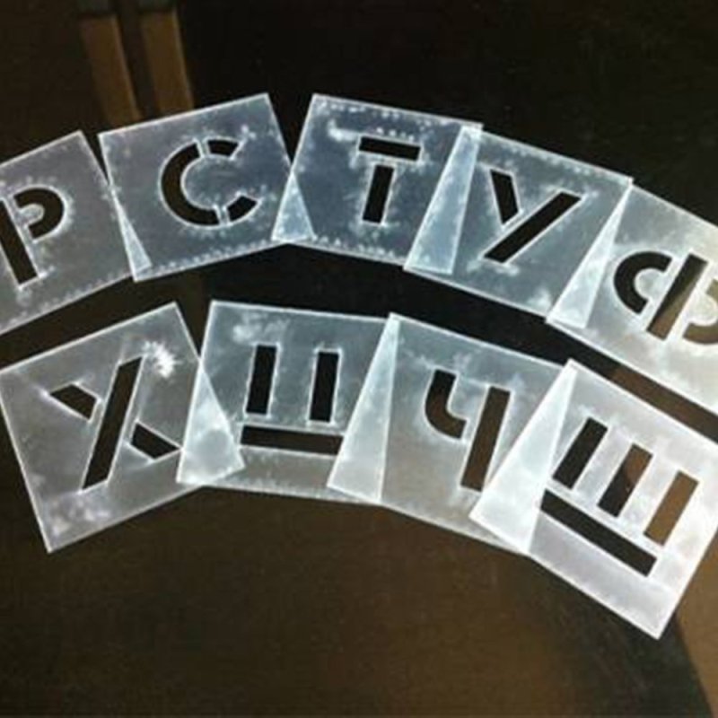 Трафареты для нанесения, надписи