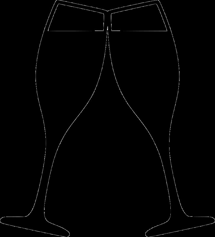 Бокал трафарет