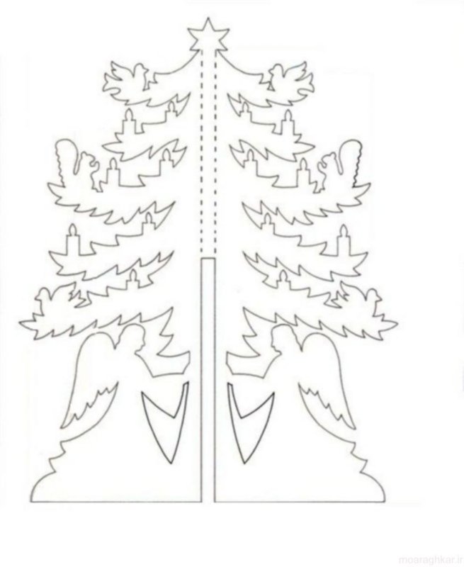Елочка для вырезания