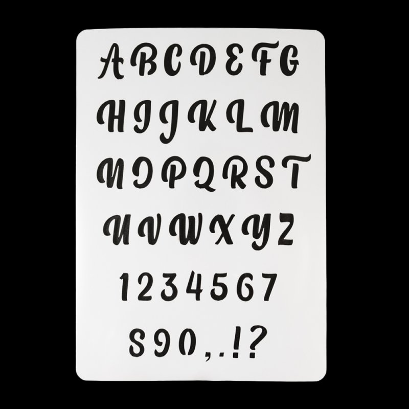 Английская буква o трафарет