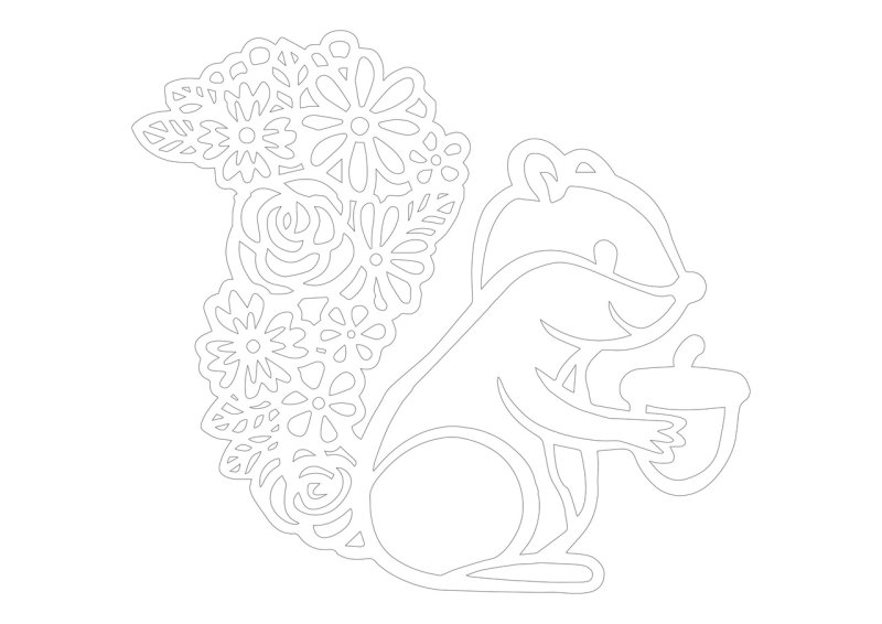 Вытынанки Белочка