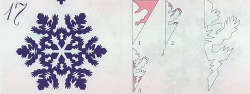 Китайские снежинки распечатать