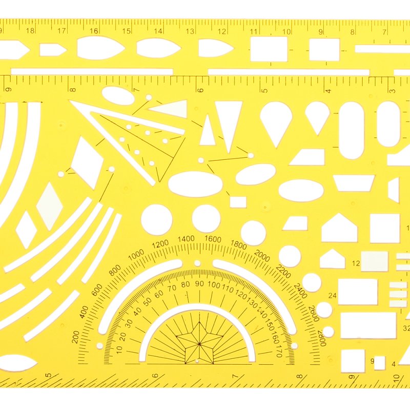 Трафаретные линейки для черчения