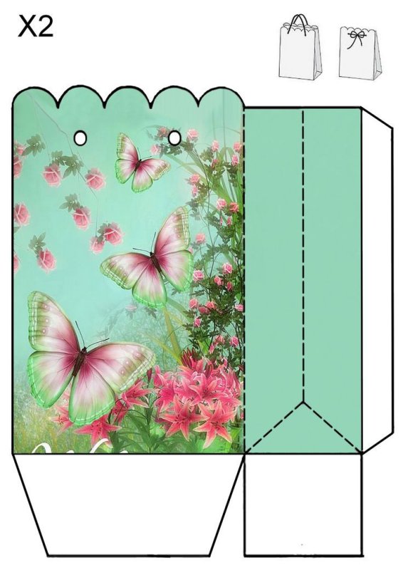 Коробка шаблон для печати