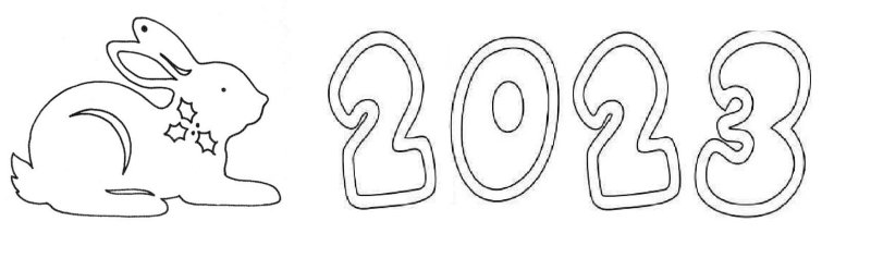 Трафареты на окна 2023 год