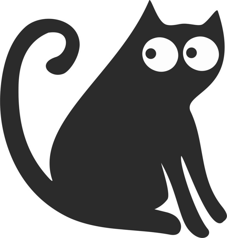 Трафареты кошек для декора