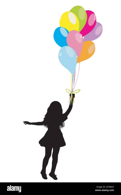 Девушка с шариками