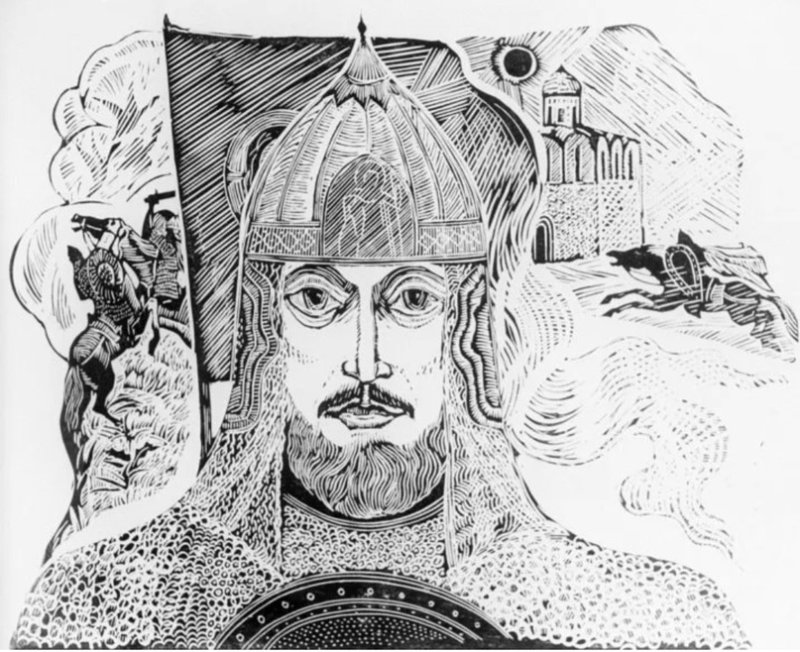 Кантата Александр Невский рисунок