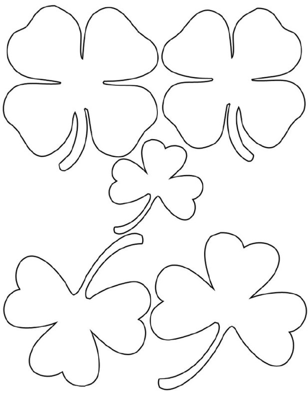 Шаблоны цветов для аппликации