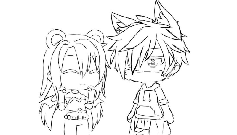 Раскраски гача лайф аниме