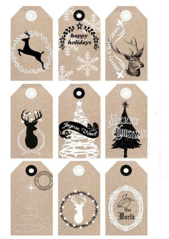 Бирка "с новым годом!"